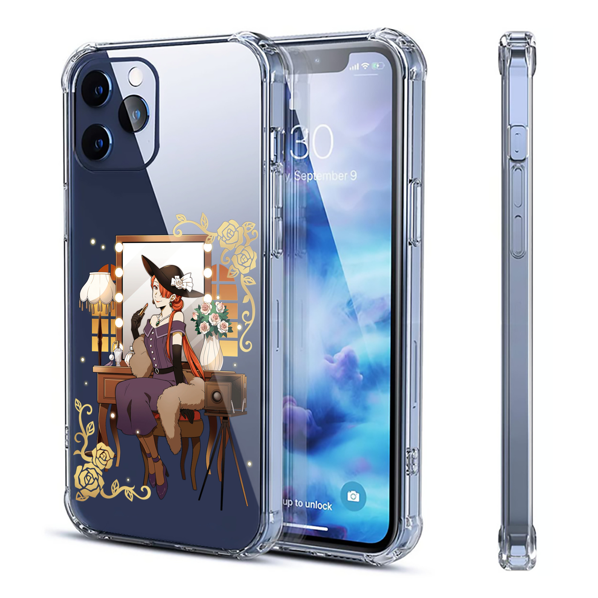 （画像用） 文豪ストレイドッグス Bungo Stray Dogs 【iPhone 12シリーズ対応】透明スマホケース（クリアソフトケース）